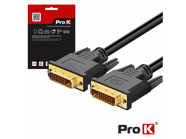 CABO DVI-D MACHO DUAL LINK / DVI-D DUAL LINK MACHO 2M PROK 1