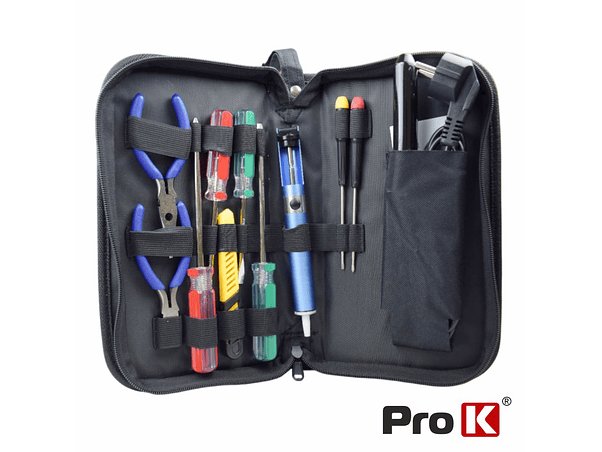 MALA FERRAMENTAS DE SOLDADURA COM 11 PEÇAS PROK 1