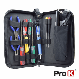 MALA FERRAMENTAS DE SOLDADURA COM 11 PEÇAS PROK