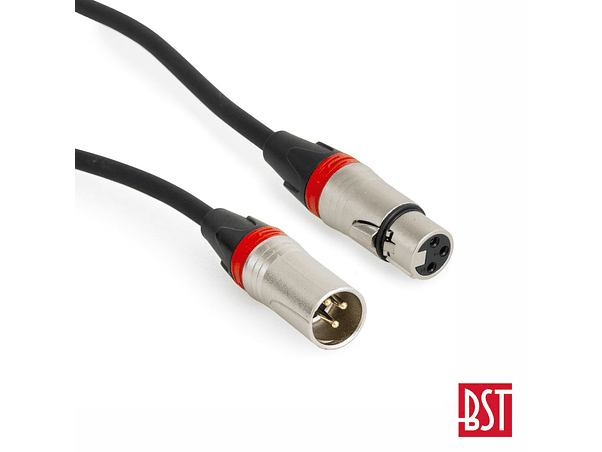 CABO DMX XLR 3P MACHO / XLR 3P FÊMEA 10M BST 1