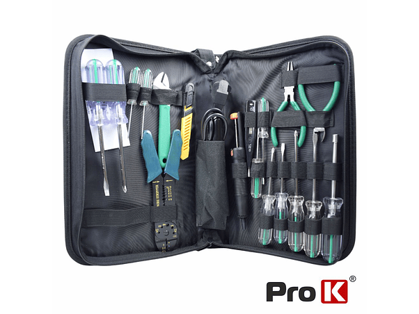 MALA FERRAMENTAS DE SOLDADURA COM 20 PEÇAS PROK 1