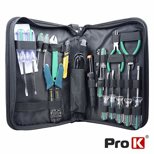 MALA FERRAMENTAS DE SOLDADURA COM 20 PEÇAS PROK