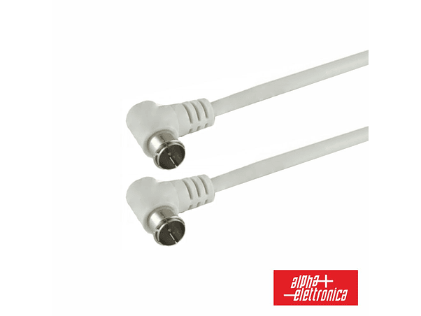 CABO COM FICHA F MACHO 90º / FICHA F MACHO 90º 2M POLYBAG 1