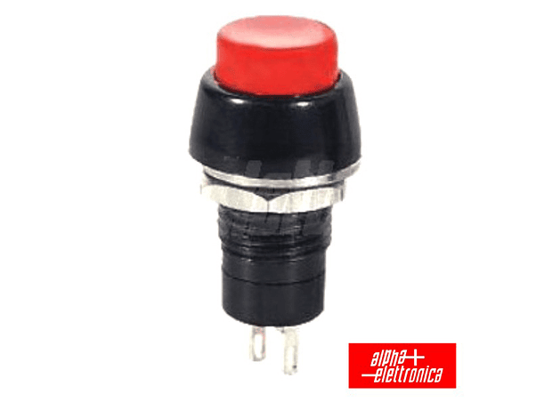INTERRUPTOR PRESSÃO REDONDO NORMALMENTE ABERTO VERMELHO 1