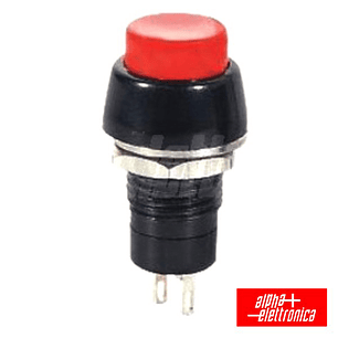 INTERRUPTOR PRESSÃO REDONDO NORMALMENTE ABERTO VERMELHO