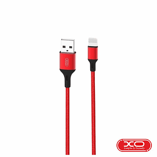 CABO USB-A 2.0 MACHO / LIGHTNING MACHO 2M VERMELHO XO