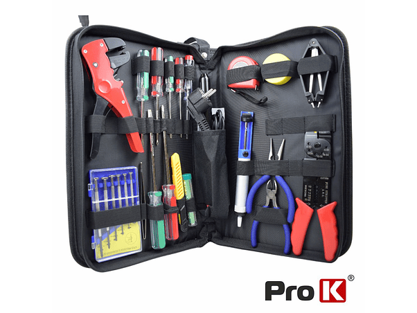MALA FERRAMENTAS DE SOLDADURA COM 20 PEÇAS PROK 1