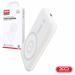POWERBANK 5000MAH QI 2 USB-A / 1 USB-C BRANCO XO