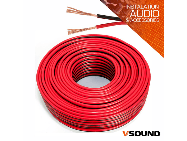 CABO COLUNA 2X1.50MM PRETO/VERMELHO PARALELO VSOUND 1