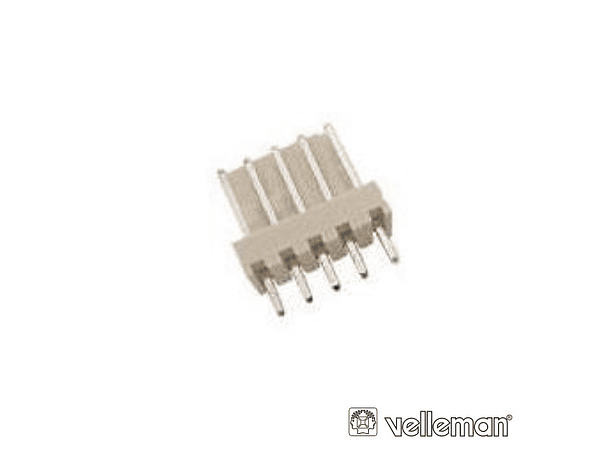 PLACA DE 5 CONTACTOS MACHO VELLEMAN 1