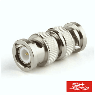 FICHA ADAPTADORA BNC MACHO / MACHO NIQUELADA