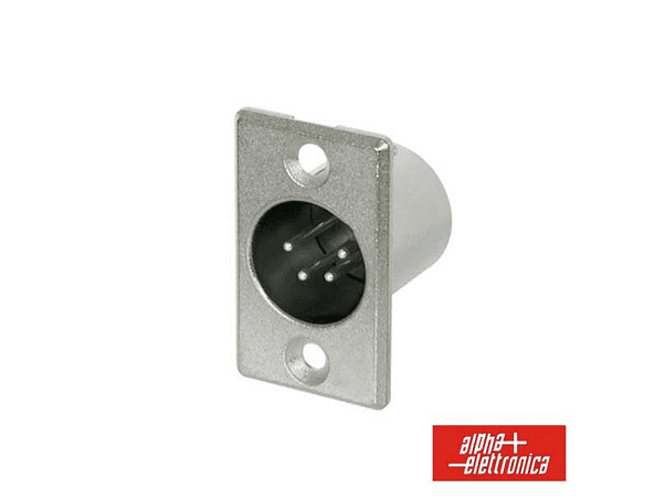 FICHA XLR 4P MACHO DE PAINEL 1