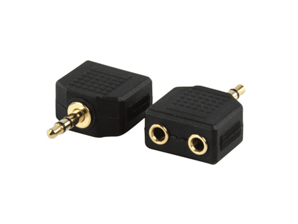 FICHA ADAPTADORA JACK 3.5MM MACHO ST / 2 JACK 3.5MM FÊMEA ST 1