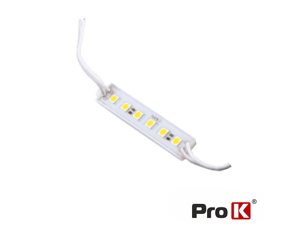 MÓDULO COM 6 LEDS 5050 3W VERMELHO 270LM 12V IP65 PROK 1