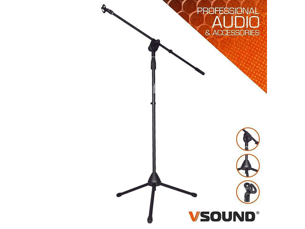 SUPORTE PARA MICROFONE PROFISSIONAL VSOUND 1