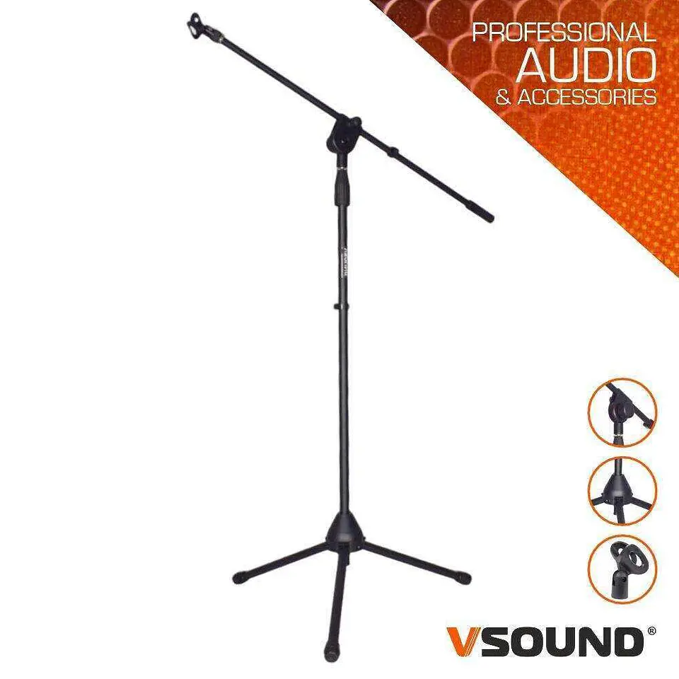 SUPORTE PARA MICROFONE PROFISSIONAL VSOUND 1