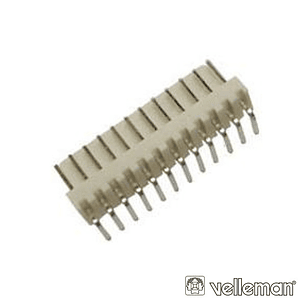 PLACA DE 12 CONTACTOS MACHO ÂNGULAR 90º VELLEMAN