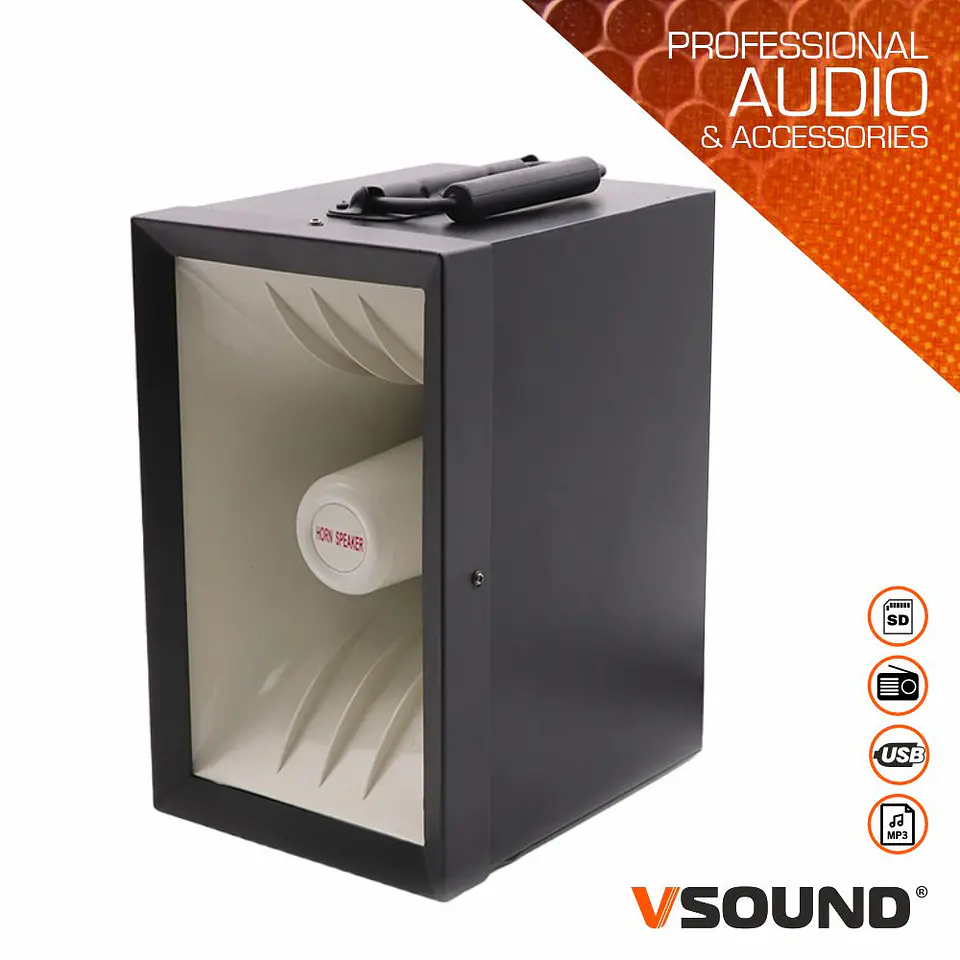 SISTEMA AMPLIFICADO 50W USB/MP3 COM BATERIAS VSOUND 1