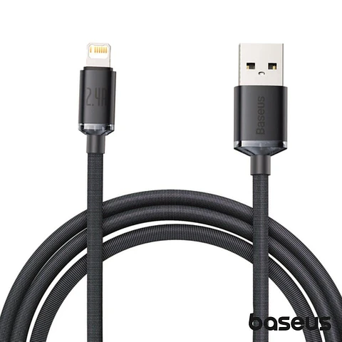 CABO USB-A MACHO PARA LIGHTNING MACHO 2M CRYSTAL SHINE BASEUS