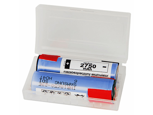 BATERIA LÍTIO 18650 3.7V 2750MA COM PATILHAS PACK 2UN SAMSUNG 1