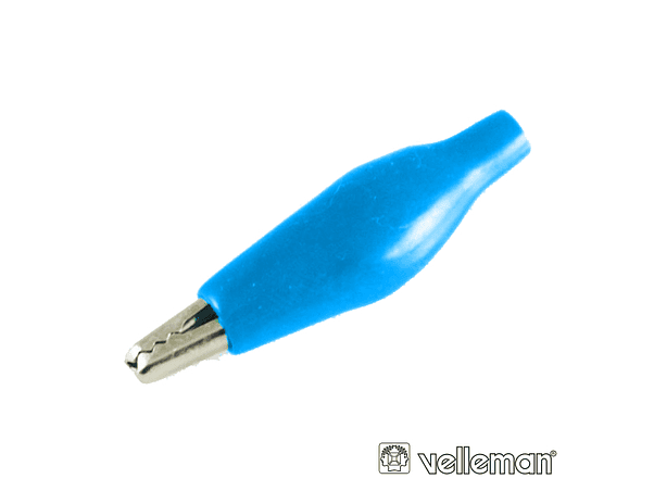 PINÇA CROCODILO 27MM ISOLADA AZUL 1