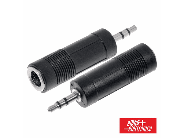 FICHA ADAPTADORA 3.5MM MACHO ST / 6.35MM FÊMEA ST 1