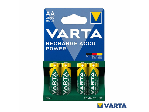 PILHA RECARREGÁVEL AA 1.2V 2600MA 4X BLISTER VARTA 1