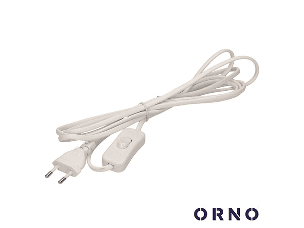 CABO ALIMENTAÇÃO COM INTERRUPTOR 3M BRANCO ORNO 1