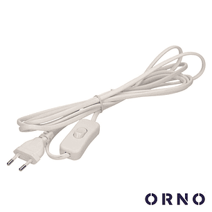 CABO ALIMENTAÇÃO COM INTERRUPTOR 3M BRANCO ORNO