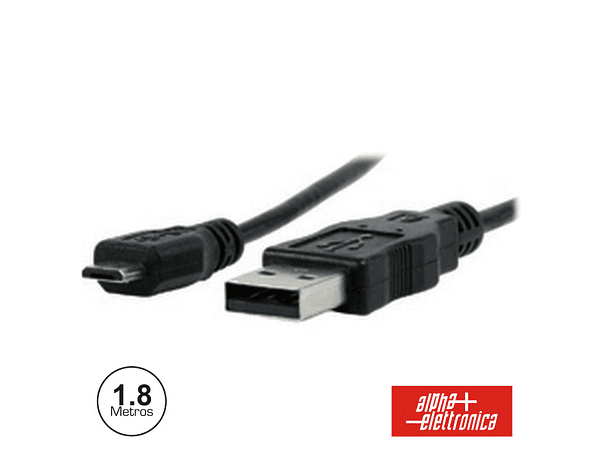 CABO USB-A 2.0 MACHO / MICRO USB-B MACHO 1.8M 1