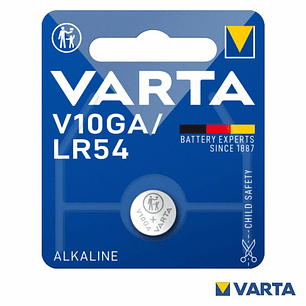 PILHA ALCALINA BOTÃO LR54/V10GA 1.5V VARTA