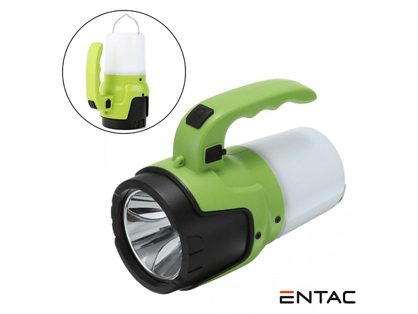 LANTERNA COM FUNÇÃO CANDEEIRO DE CAMPISMO 5W 400LM ENTAC 1