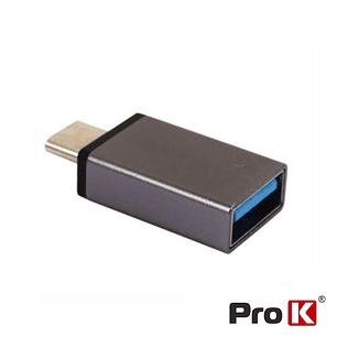 ADAPTADOR MICRO USB-B MACHO / USB-A 3.0 FÊMEA PROK