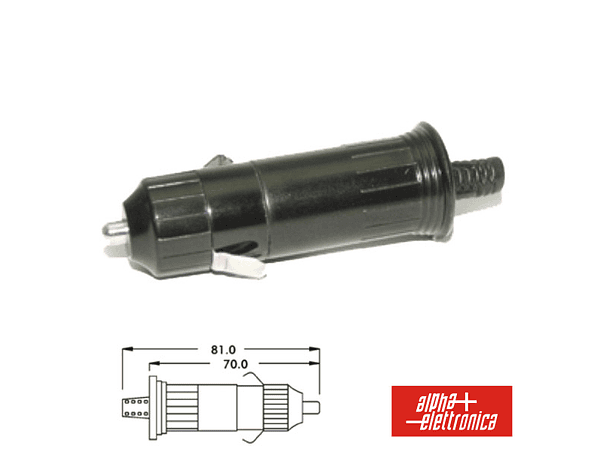 FICHA ISQUEIRO MACHO COM FUSÃVEL PARA SOLDAR 1