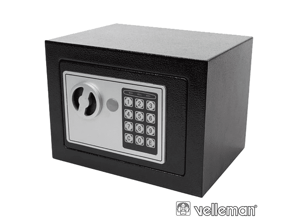 COFRE ELETRÓNICO AÇO 23X17X17CM CINZENTO VELLEMAN 1