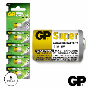 PILHA ALCALINA 11A 6V 5X BLISTER GP