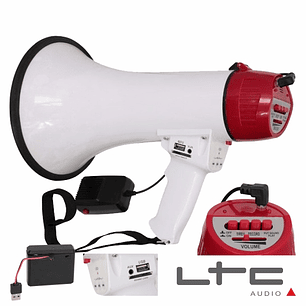 MEGAFONE 35W BAT RECARREGÁVEL REC MIC 9V EMBUTIDO USB LTC