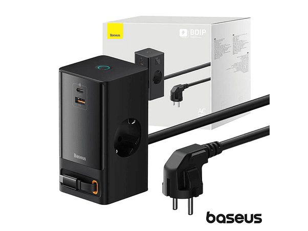 ESTAÇÃO DE CARREGAMENTO 2X SCHUKO 1X USB-A 2X USB-C 65W 1.5M 1