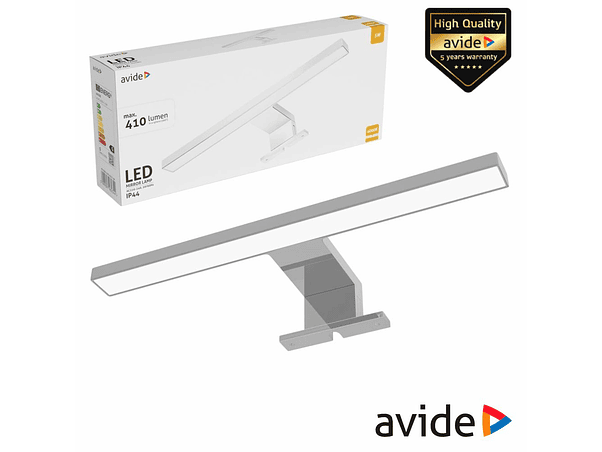 CANDEEIRO LED 5W 410LM 300MM 4000K IP44 CROMADO AVIDE 1