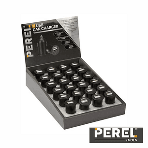 EXPOSITOR COM 24 ADAPTADORES ISQUEIRO 5V/1A PEREL