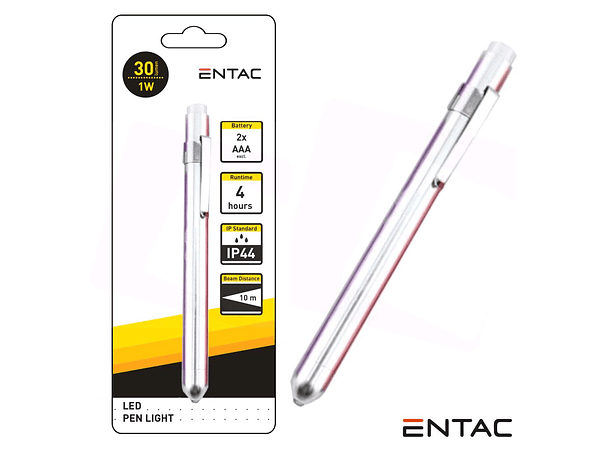 LANTERNA COM 1 LED 1W 30LM TIPO CANETA ENTAC 1