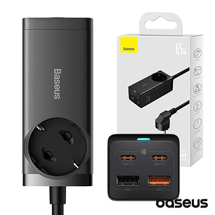 ESTAÇÃO DE CARREGAMENTO GAN3 SCHUKO 2X USB-A 2X USB-C 65W