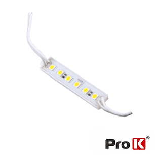 MÓDULO COM 6 LEDS 5050 3W 6000K 270LM 12V IP65 PROK