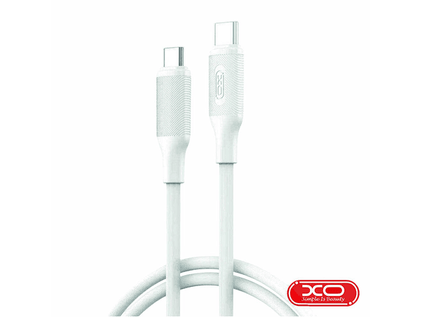 CABO USB-C MACHO / USB-C MACHO 1M 60W PD BRANCO XO 1