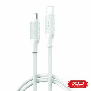 CABO USB-C MACHO / USB-C MACHO 1M 60W PD BRANCO XO