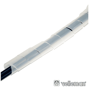 PROTETOR DE CABO ESPIRAL TRANSPARENTE ATÉ 6MM 10M VELLEMAN