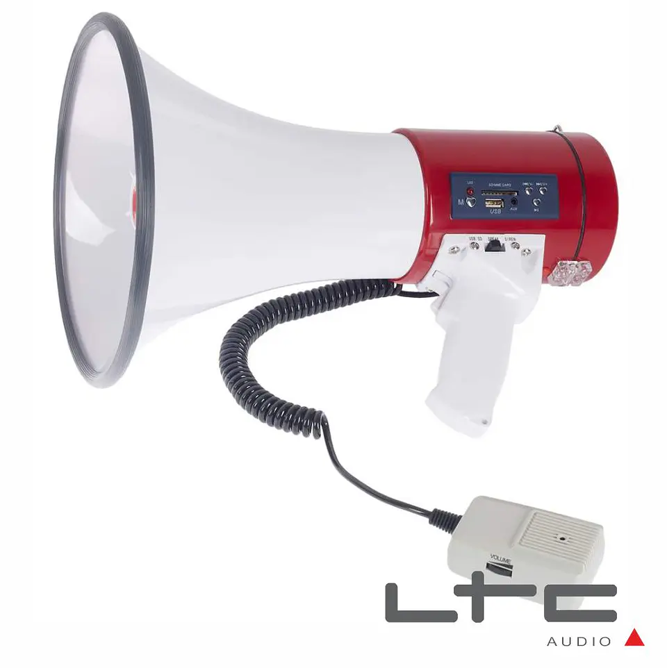MEGAFONE 60W MIC REMOVÍVEL MP3 USB/SD LTC 1