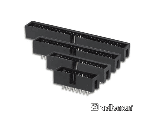 FICHA CONETORA MACHO PARA CI RECTO 2.54MM 26P VELLEMAN 1