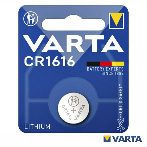 PILHA LÍTIO BOTÃO CR1616 3V BLISTER VARTA