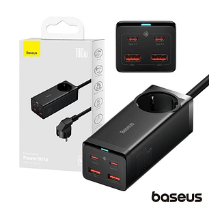 ESTAÇÃO DE CARREGAMENTO GAN3 SCHUKO 2X USB-A 2X USB-C 100W